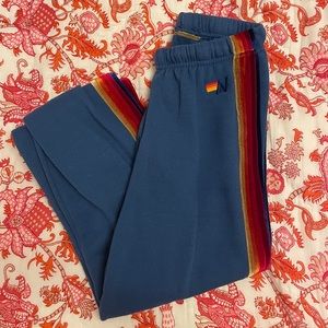 Aviator Nation Velvet 5 Stripe in Dark Blue Size S